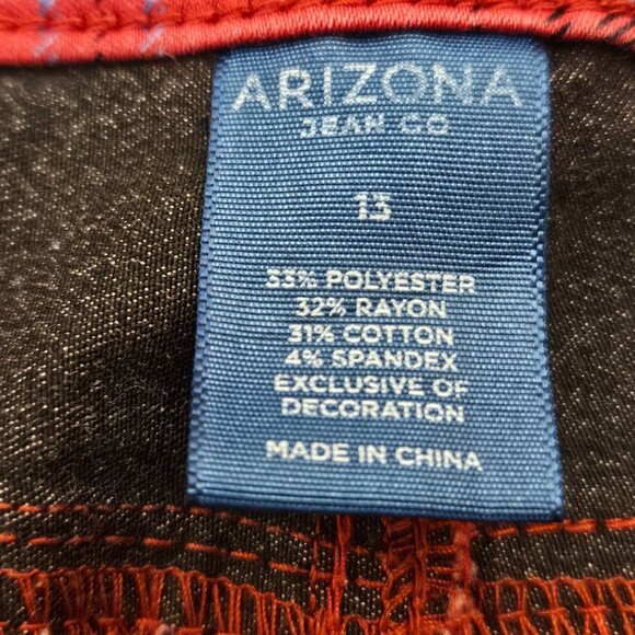 Woman's Arizona Jeans Co punk grungecore plaid mid rise skinny jeans size 13 - Picture 7 of 11